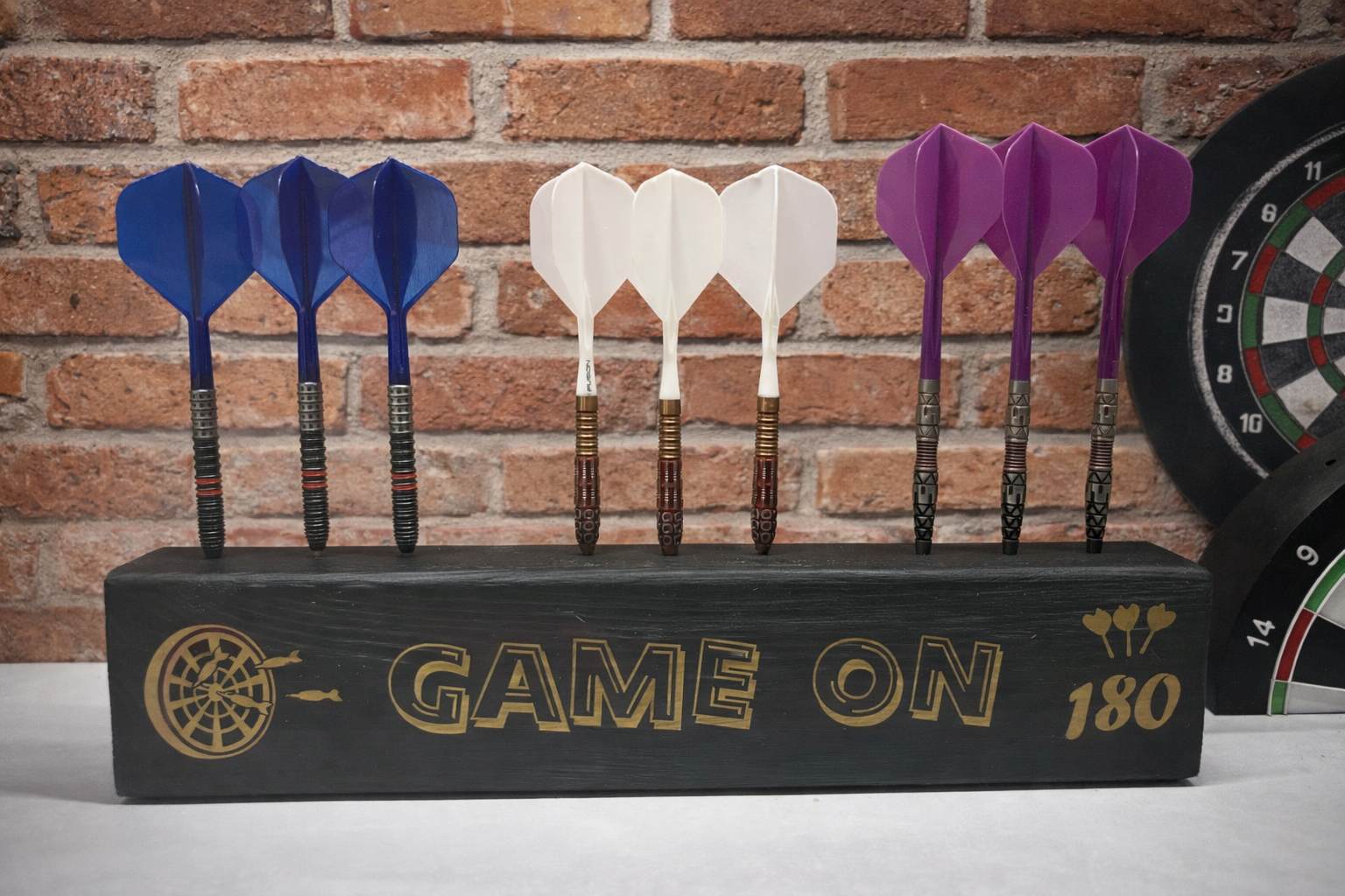 9 Wooden Dart Holder – Game On 180 Design , Darts Storage