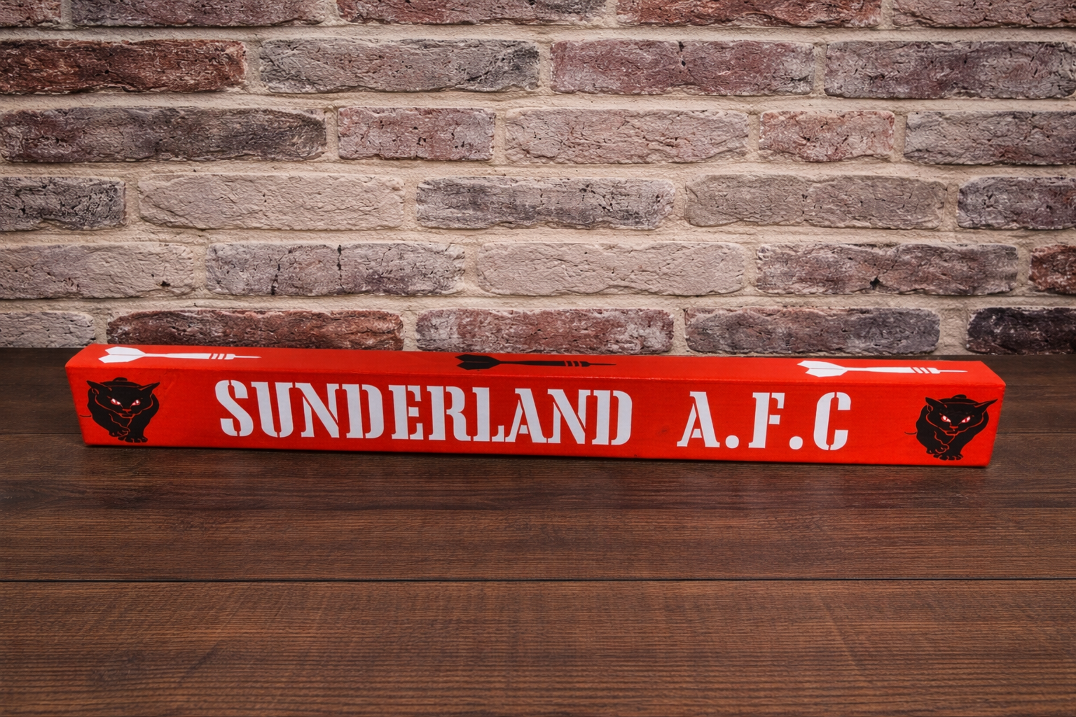 Sunderland Darts Oche Wooden Raised Foot Bar , Non Slip, 2ft Long ,Heavy Duty,